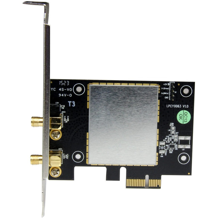 StarTech.com AC600 Wireless-AC Network Adapter - 802.11ac, PCI Express - Dual Band 2.4GHz and 5GHz Wireless Network Card StarTech.com AC600 Wireless-AC Network Adapter - 802.11ac, PCI Express - Dual Band 2.4GHz and 5GHz Wireless Network Card